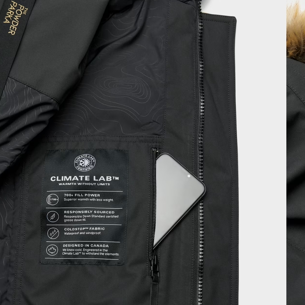 Womon's Black Climate Lab Parka